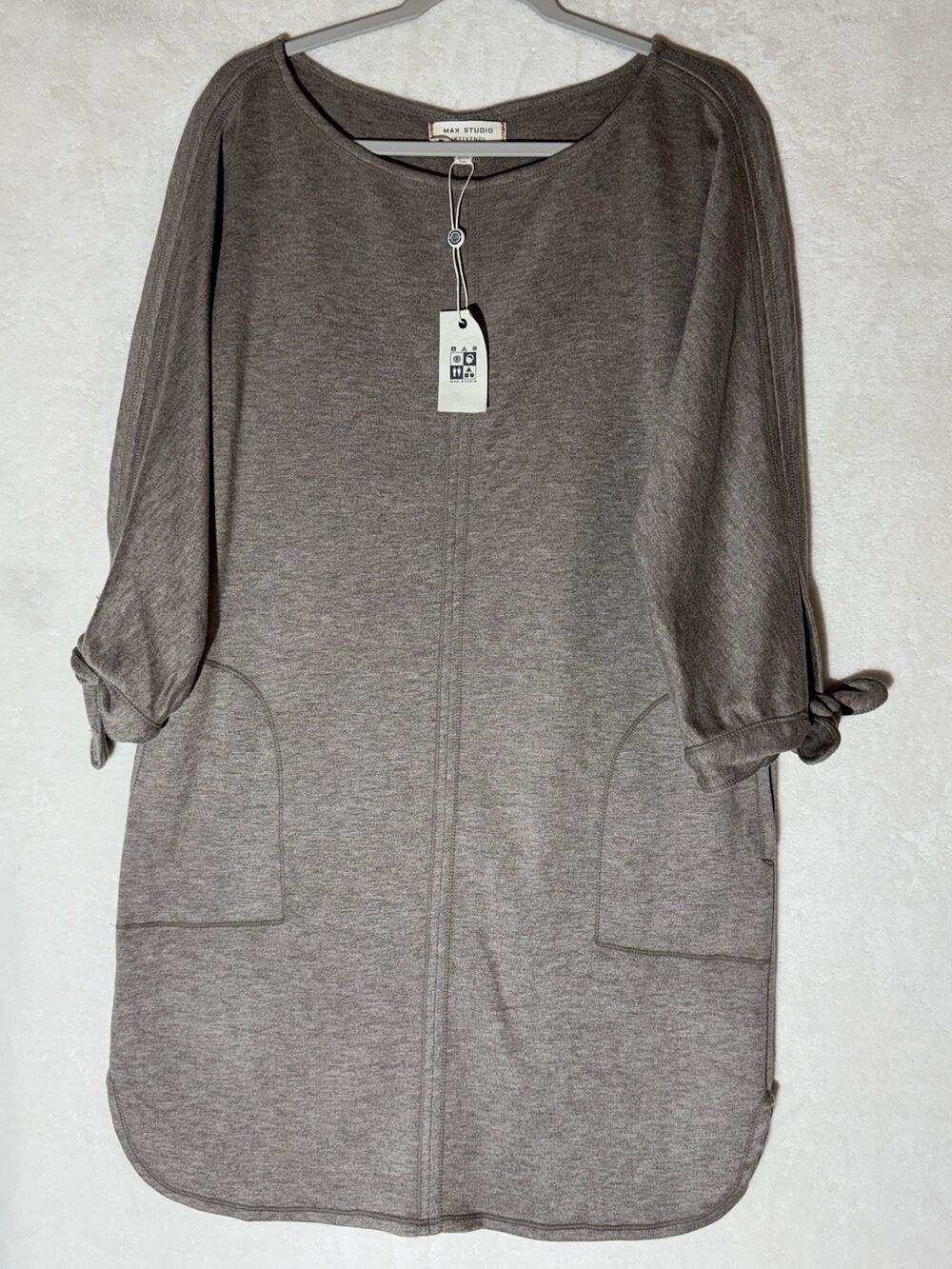 Max Studio Women's Shift Dress Stretch, 3/4 Sleeve, Size L for Career Casual NWT